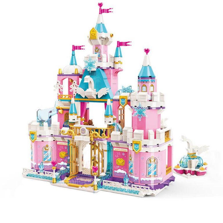 Roba Tente De Jeu Château De Princesse Rose – Tente Enfant Château 105 X 135 Cm + Sac De Transport – Idéal Chambre Ou Jardin